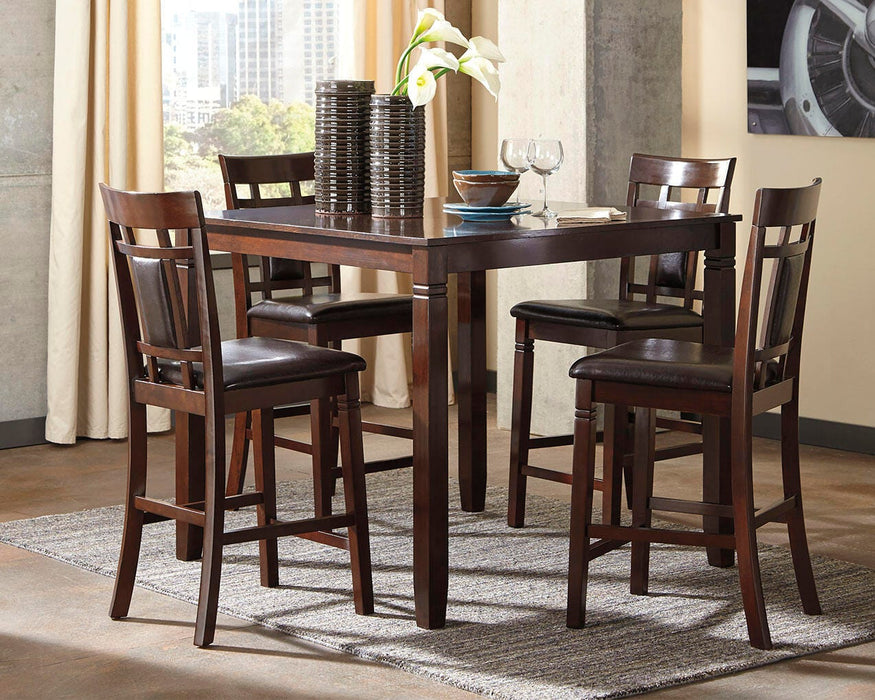 Bennox Counter Height Dining Table and Bar Stools (Set of 5) - Venta Furnishings (San Antonio,TX)