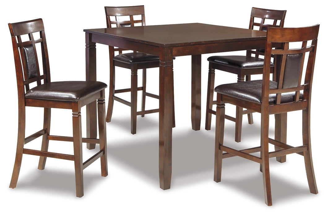Bennox Counter Height Dining Table and Bar Stools (Set of 5) - Venta Furnishings (San Antonio,TX)