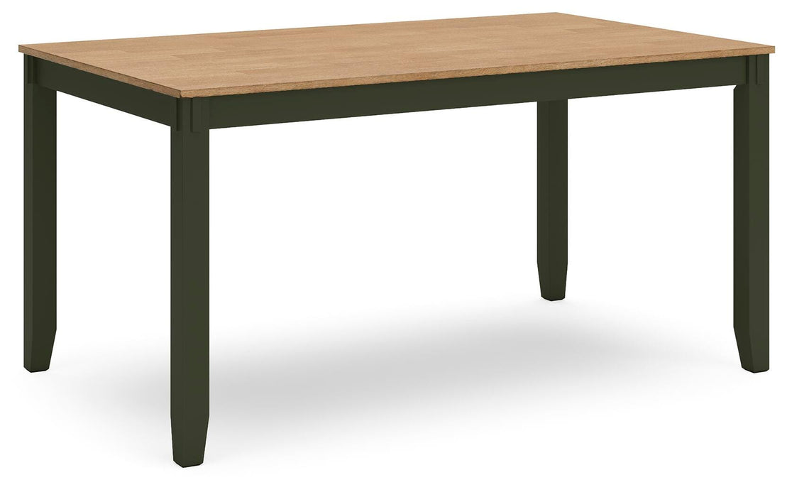 Gesthaven Dining Table with 4 Chairs and Bench (Set of 6) - Venta Furnishings (San Antonio,TX)