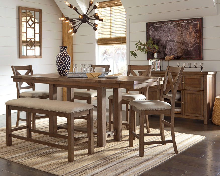 Moriville Counter Height Dining Set - Venta Furnishings (San Antonio,TX)