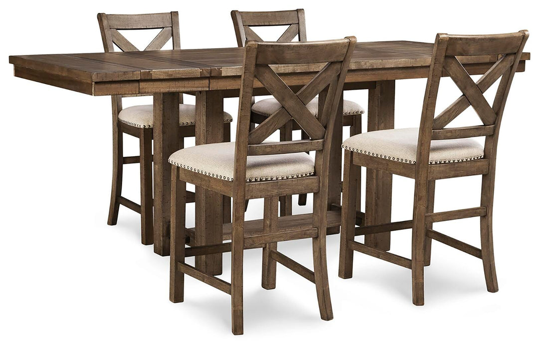 Moriville Counter Height Dining Set - Venta Furnishings (San Antonio,TX)