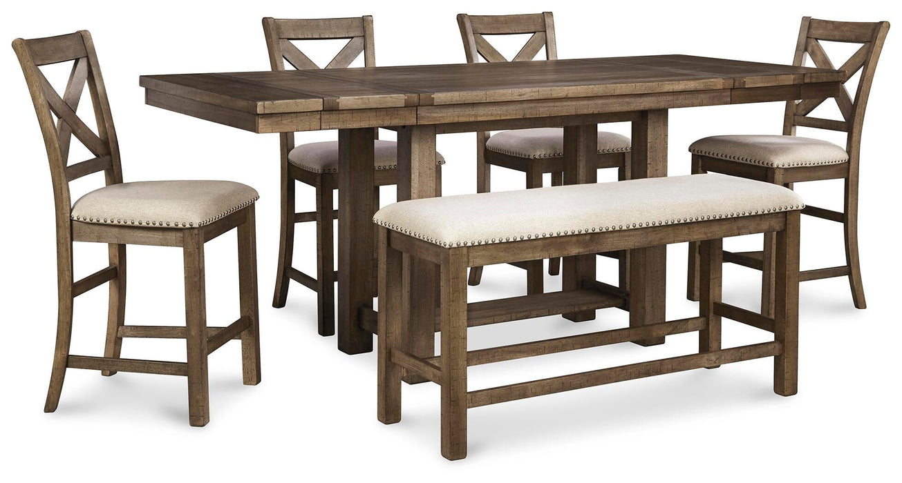 Moriville Counter Height Dining Set - Venta Furnishings (San Antonio,TX)
