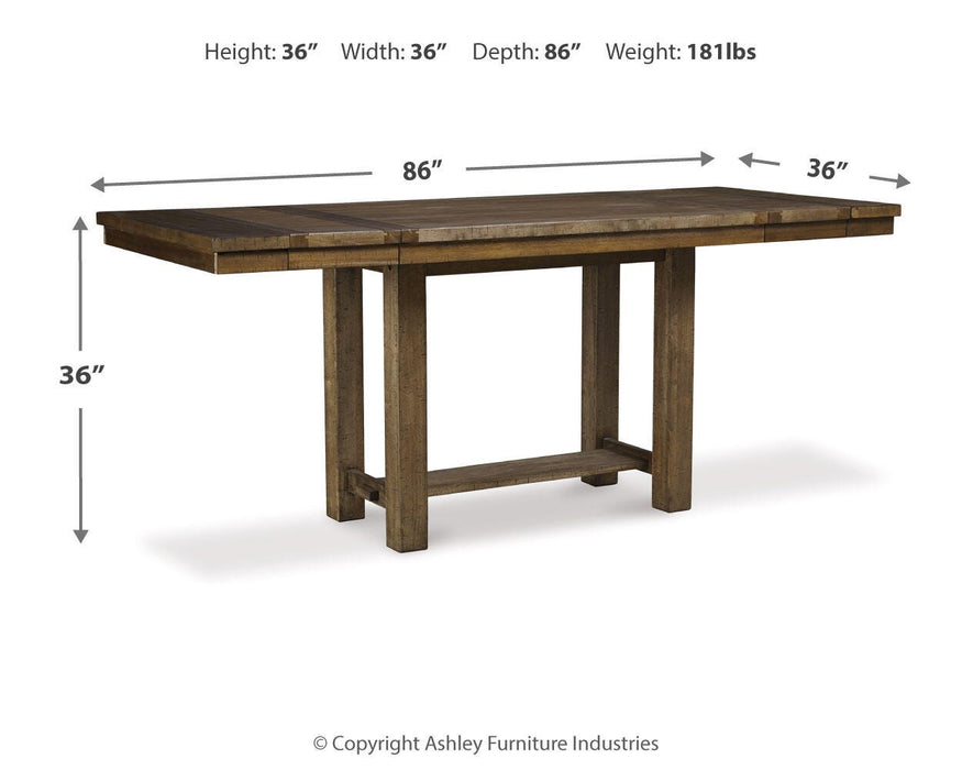 Moriville Counter Height Dining Set - Venta Furnishings (San Antonio,TX)