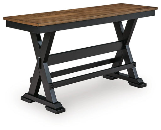 Wildenauer 48" Counter Height Bench - Venta Furnishings (San Antonio,TX)