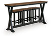 Wildenauer Counter Height Dining Table and 3 Barstools Set - Venta Furnishings (San Antonio,TX)