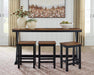Wildenauer Counter Height Dining Table and 3 Barstools Set - Venta Furnishings (San Antonio,TX)