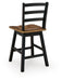 Wildenauer Counter Height Swivel Barstool - Venta Furnishings (San Antonio,TX)