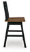 Wildenauer Counter Height Swivel Barstool - Venta Furnishings (San Antonio,TX)
