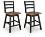 Wildenauer Counter Height Swivel Barstool - Venta Furnishings (San Antonio,TX)