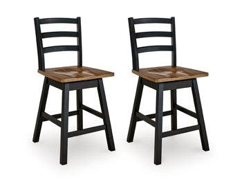 Wildenauer Counter Height Swivel Barstool - Venta Furnishings (San Antonio,TX)