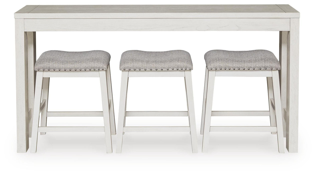 Robbinsdale Counter Height Dining Table and 3 Barstools Set - Venta Furnishings (San Antonio,TX)