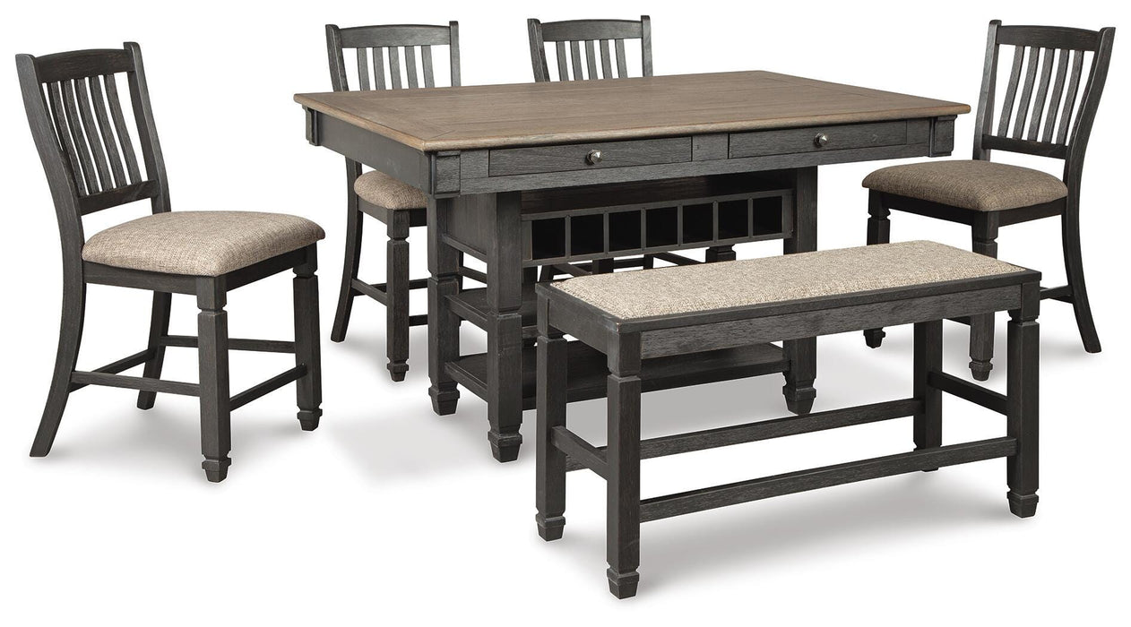 Tyler Creek Counter Height Dining Set - Venta Furnishings (San Antonio,TX)