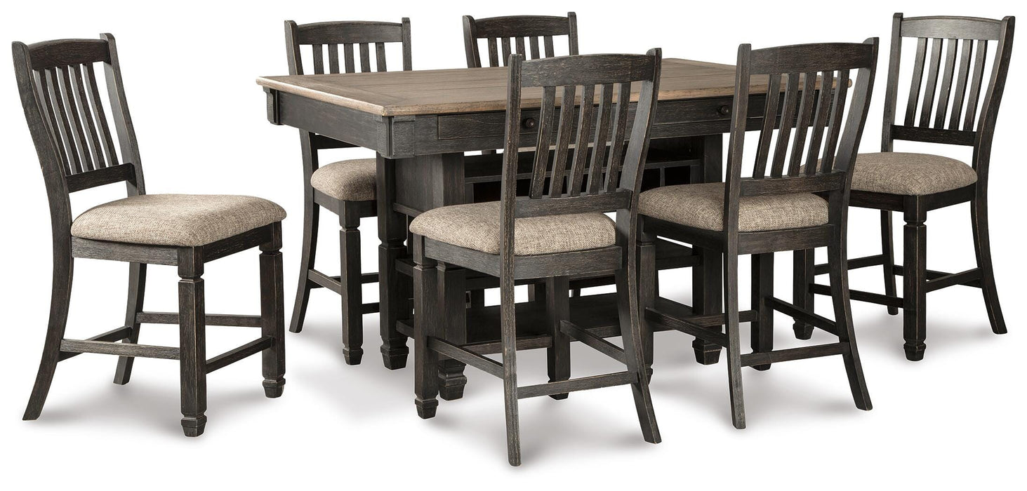 Tyler Creek Counter Height Dining Set - Venta Furnishings (San Antonio,TX)