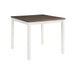 Martin 5pc Counter Set (Dark Brown Top - White Base) - Venta Furnishings (San Antonio,TX)