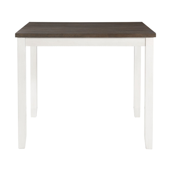 Martin 5pc Counter Set (Dark Brown Top - White Base) - Venta Furnishings (San Antonio,TX)