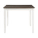 Martin 5pc Counter Set (Dark Brown Top - White Base) - Venta Furnishings (San Antonio,TX)