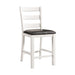 Martin 5pc Counter Set (Dark Brown Top - White Base) - Venta Furnishings (San Antonio,TX)