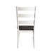 Martin 6 Pc Dining set (Table+ 4 + Bench) (Dark Brown Top - White Base) - Venta Furnishings (San Antonio,TX)