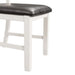 Martin 6 Pc Dining set (Table+ 4 + Bench) (Dark Brown Top - White Base) - Venta Furnishings (San Antonio,TX)