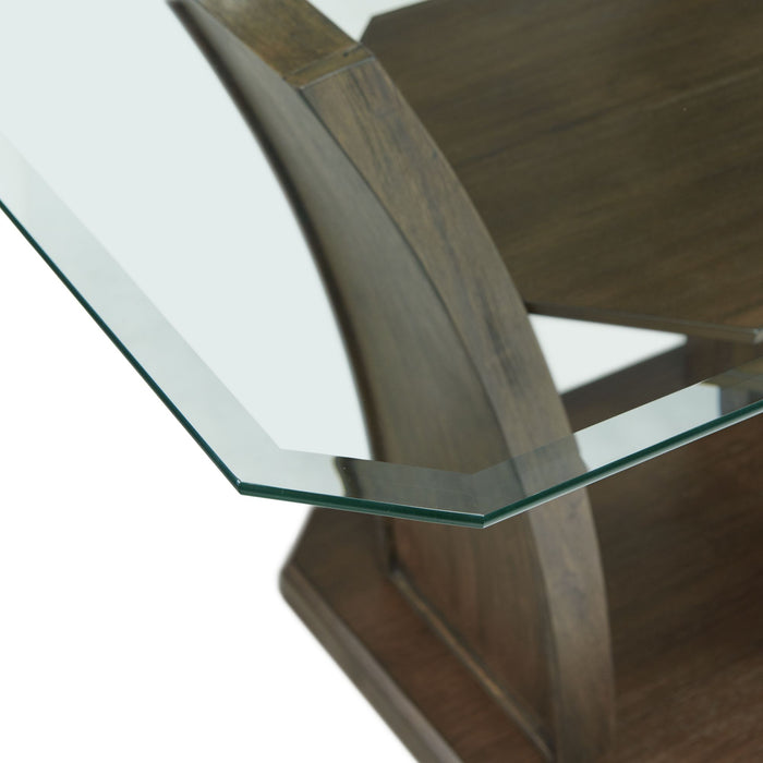 Dapper 5PC Rectangular Standard Height Dining Set in Walnut-Table & Four Chairs