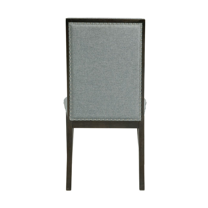Donovan Upholstery Side Chair Dark (2 Per Pack) - Venta Furnishings (San Antonio,TX)