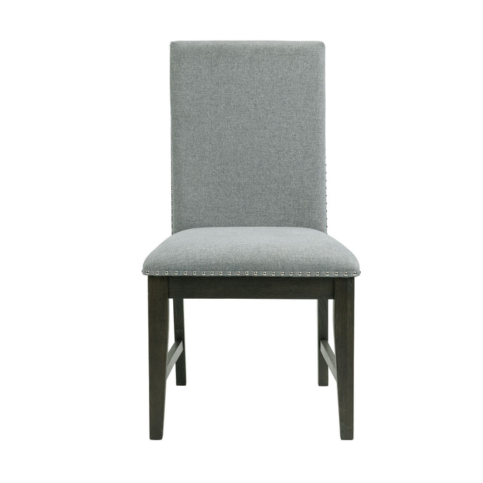Donovan Upholstery Side Chair Dark (2 Per Pack) - Venta Furnishings (San Antonio,TX)