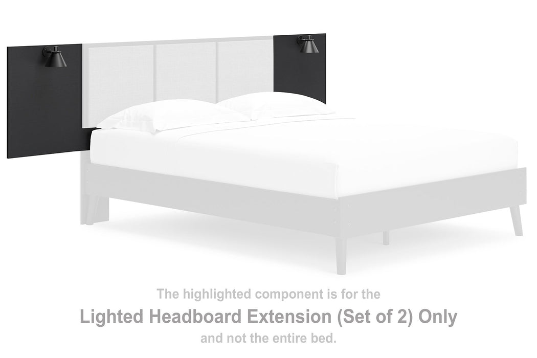 Charlang Full Panel Bed with 2 Extensions