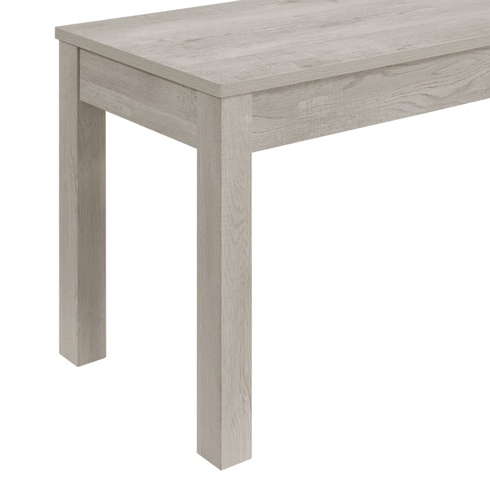 Eleanor Standard Height Dining Set in White-Rectangular Table and Four Chairs