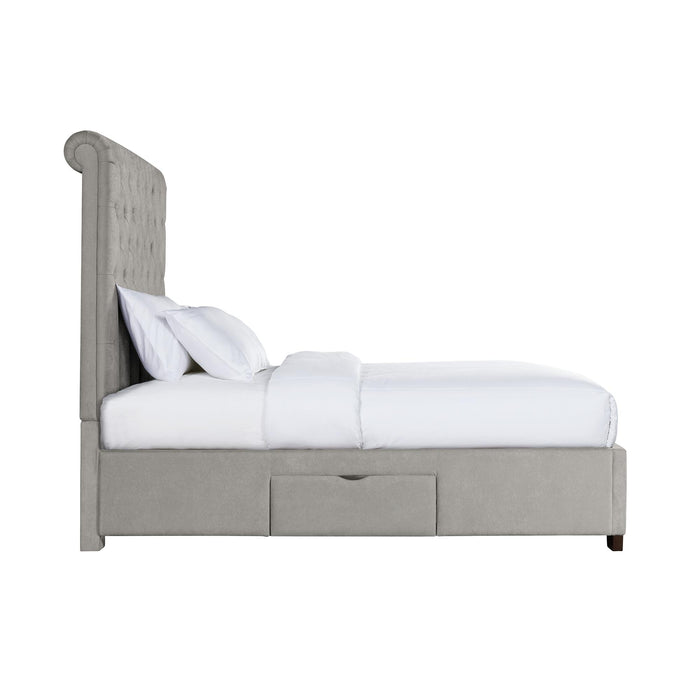 Waldorf Queen Upholstered Storage Bed - Venta Furnishings (San Antonio,TX)