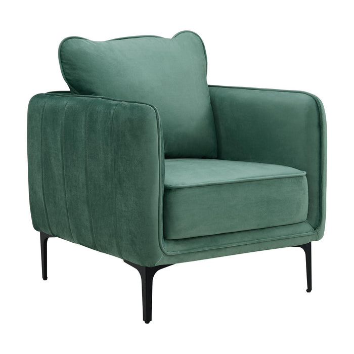 Rae Chair in Lavish 152 Green Velvet