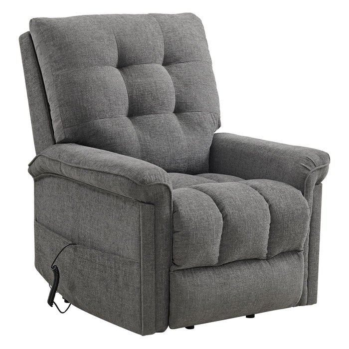 Pecos Power Motion Lift Chair in 15337-2 Ribbit Charcoal