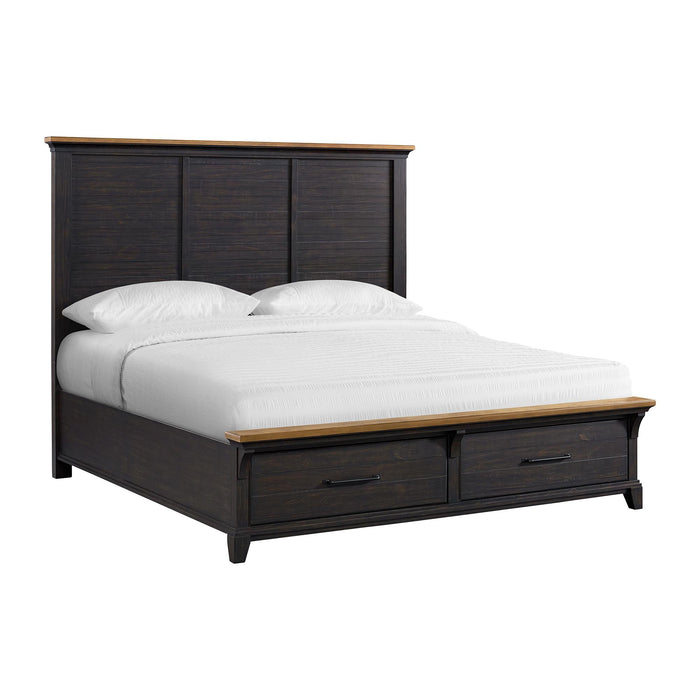 Montrose Storage Bed in Espresso & Brown