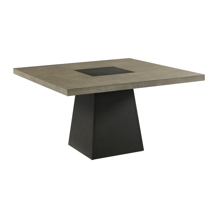 Jemma Standard Height Dining Set in Grey-Square Table and Four Chairs - Venta Furnishings (San Antonio,TX)