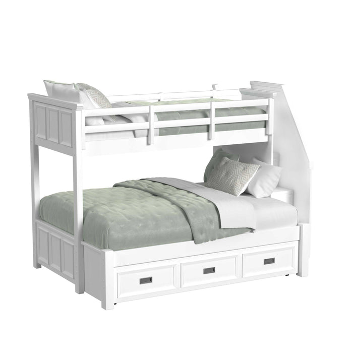 Hampton Kids Over Bunk with Staircase and Trundle - Venta Furnishings (San Antonio,TX)