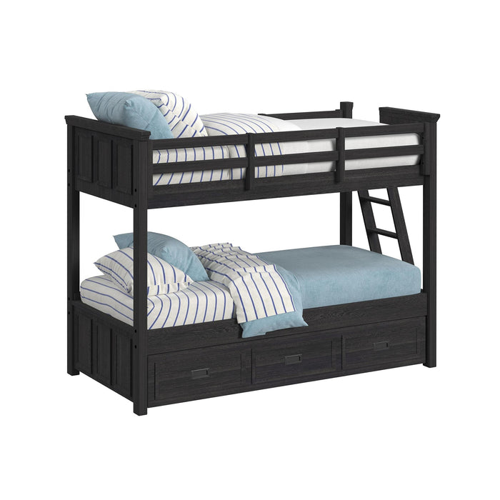 Hampton Kids Over Bunk with Ladder and Trundle - Venta Furnishings (San Antonio,TX)