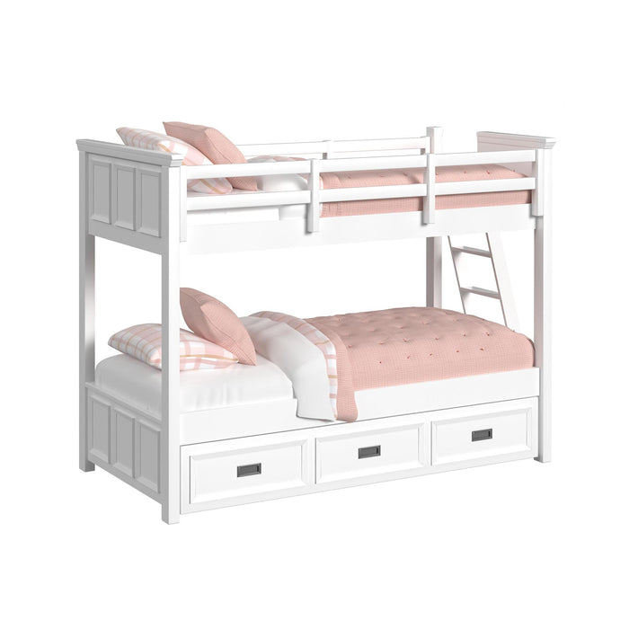 Hampton Kids Over Bunk with Ladder and Trundle - Venta Furnishings (San Antonio,TX)