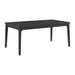 Garcia 6PC Dining Set with Table, 4 Chairs, and Bench in Black - Venta Furnishings (San Antonio,TX)