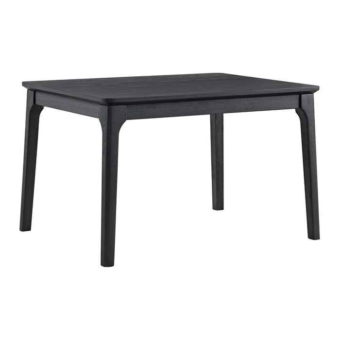 Garcia 5PC Dining Set with Table and 4 Chairs in Black - Venta Furnishings (San Antonio,TX)