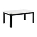 Francesca White Marble Rectangular 5PC Dining Set-Table & Four Grey PU Chairs - Venta Furnishings (San Antonio,TX)