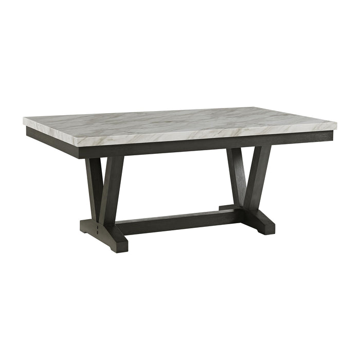 Everdeen Dining Set in Charcoal-Table & Four Chairs