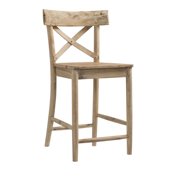 (D680-22) Callista- 24'' Counter Stool- Beach/Natural - Venta Furnishings (San Antonio,TX)