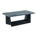 Beckley Coffee Table Complete in Dark Marble Top - Venta Furnishings (San Antonio,TX)