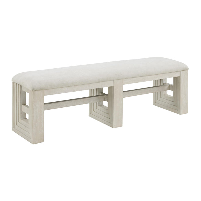 Avalanche Dining Bench in Antique White - Venta Furnishings (San Antonio,TX)