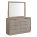 Arcadia Dresser & Mirror Set in Grey - Venta Furnishings (San Antonio,TX)