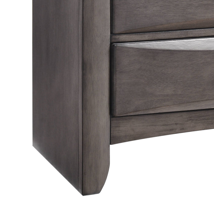 Emily Chest Grey 5Drawer (Sturdy) - Venta Furnishings (San Antonio,TX)
