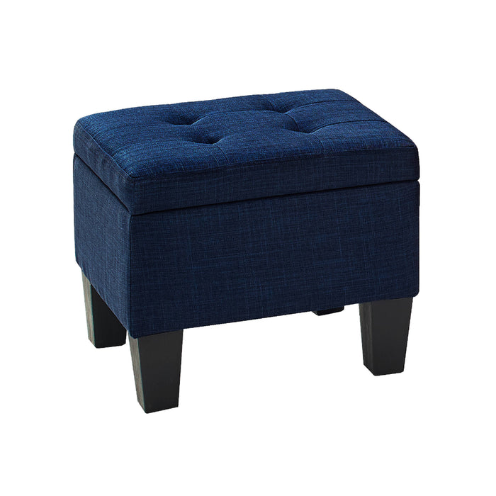 Ethan 3Pk Storage Bench with 2 Ottoman in Heirloom Blue (ISTA3A)