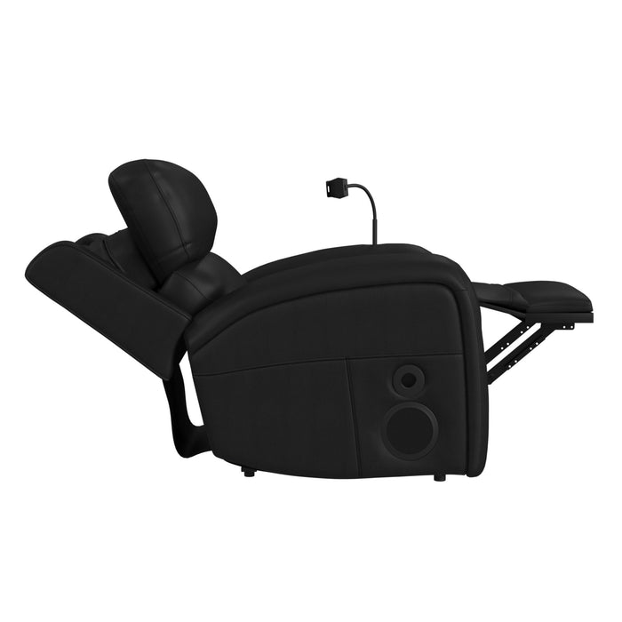 Euphora P3 Power Glider Recliner W/Heat & Massage, Music, Ipad holder W/wireless charger and USBC in Aline Black