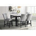 Francesca Counter Dining Gray Counter Velvet Side Chair (2 Per Pack) - Venta Furnishings (San Antonio,TX)