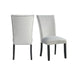 Francesca Rectangular Dining Grey Velvet Side Chair W/ Nailhead Trim (2 Per Pack) - Venta Furnishings (San Antonio,TX)