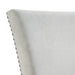 Francesca Rectangular Dining Grey Velvet Side Chair W/ Nailhead Trim (2 Per Pack) - Venta Furnishings (San Antonio,TX)